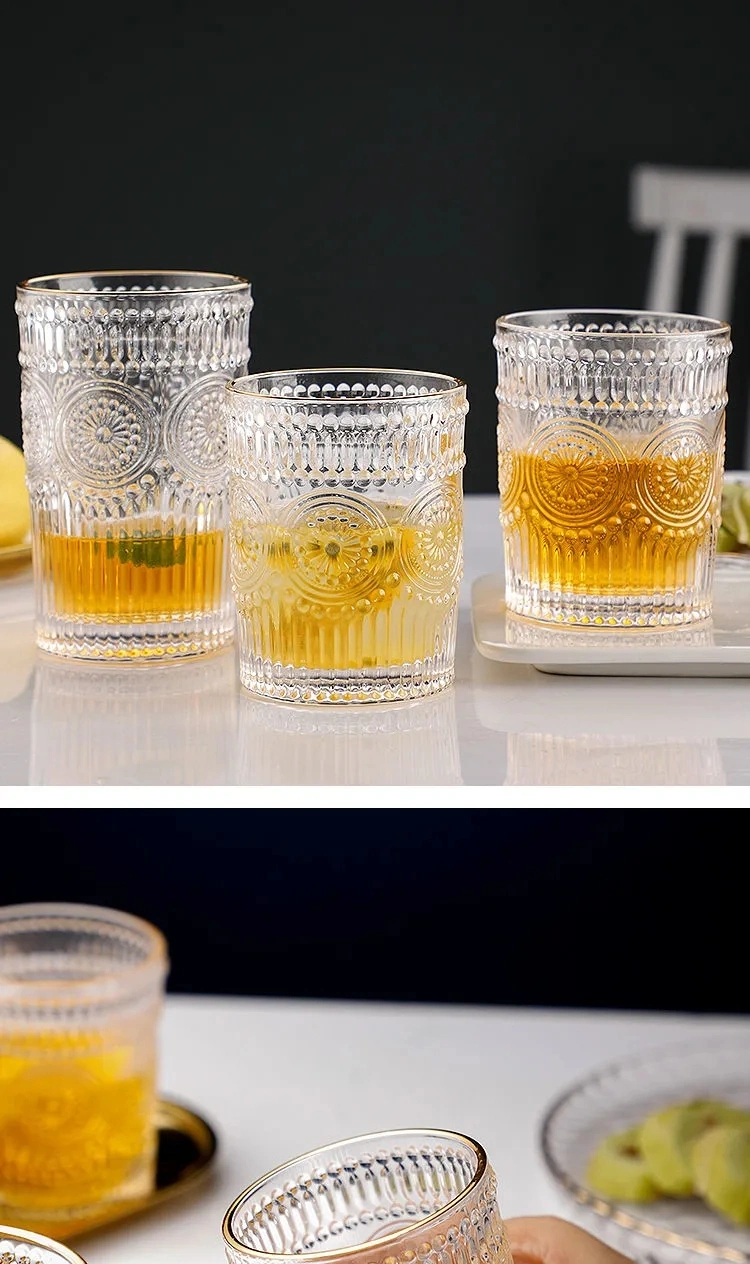 Creative Heat-Resistant Transparent Glass Water Glass Juice Glass Household Milk Glass