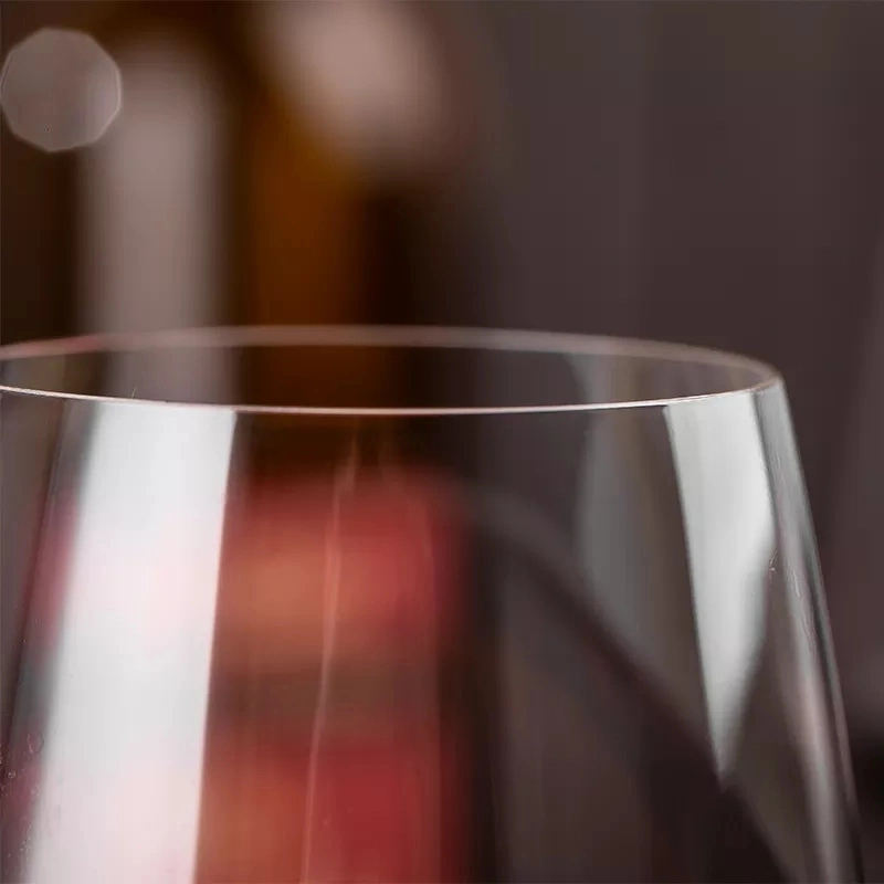 460ml 15.56oz Custom Crystal Champagne Glasses Lead Free Crystal Glass Burgundy Goblet Wedding Wine Glass for Drinking