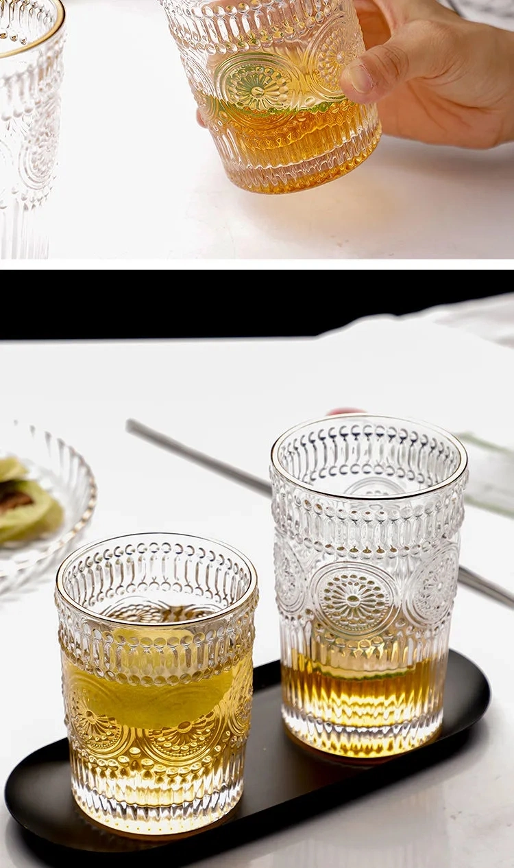 Creative Heat-Resistant Transparent Glass Water Glass Juice Glass Household Milk Glass