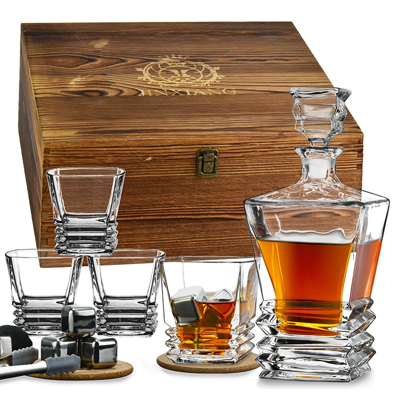 Hot Sell OEM Customized Luxury Whiskey Stones and Whiskey Decanter Gift Set