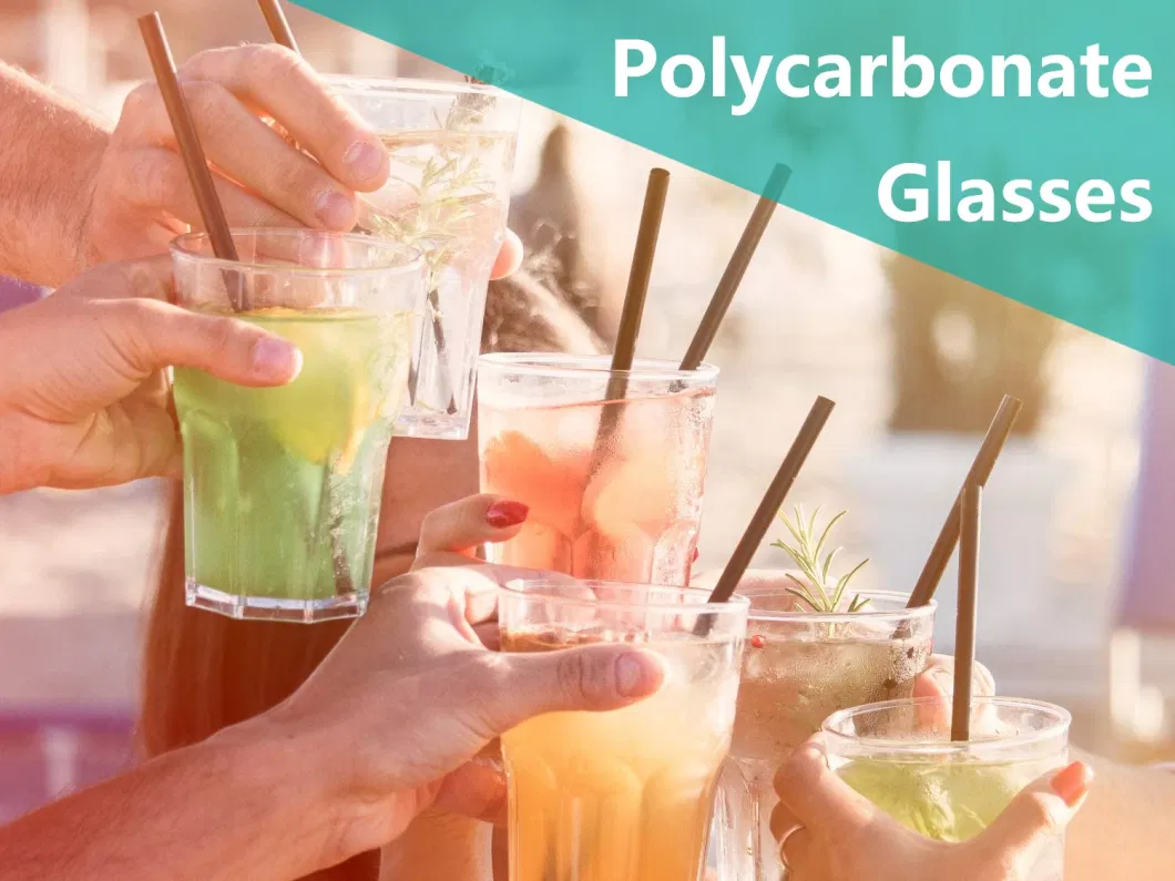 Catering Supplies Plastic Cold Cola Cups Drinking Iced Tea Tumbler Polycarbonate Water Glass