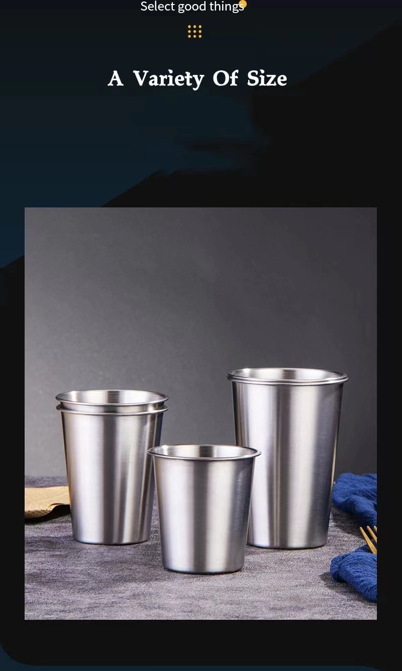 Factory Wholesale High Grade Cup/Mug Stainless Steel Beer Glass