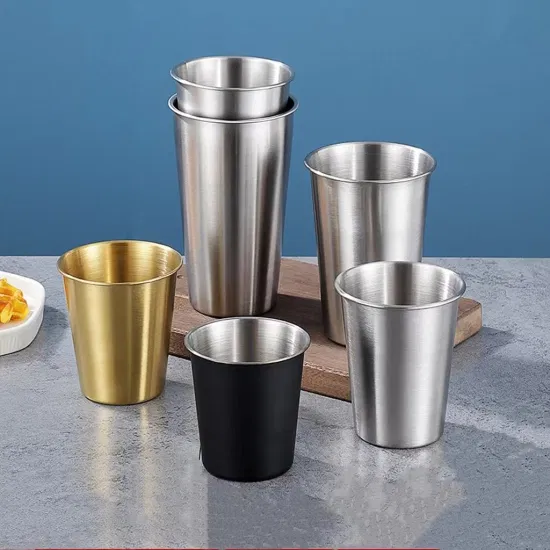 Factory Wholesale High Grade Cup/Mug Stainless Steel Beer Glass