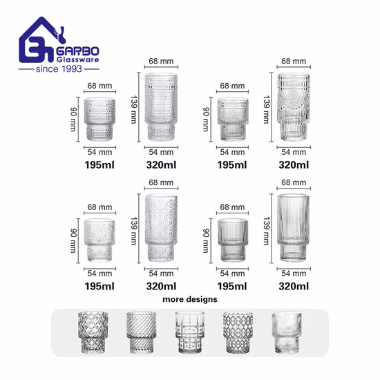 2020 New Design Custom Capacity Square Whisky Glass Cup