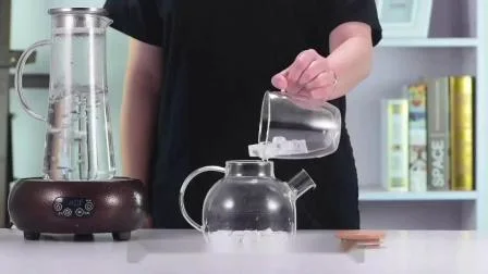 Beautiful Design Enamel Glass Teapot Tea Kettle with Rose Flower
